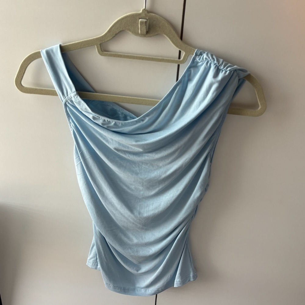 NWT Princess Polly BELLER TOP BLUE
